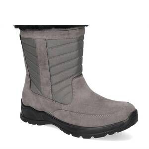 NEW EASY WORKS women's frazer waterproof winter boots in grey suede